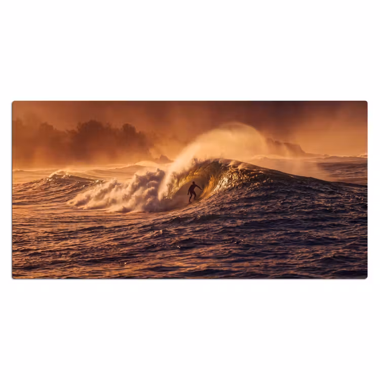 Bureau onderlegger - Surfer - Golf - Oceaan - Sport - Oranje — 2