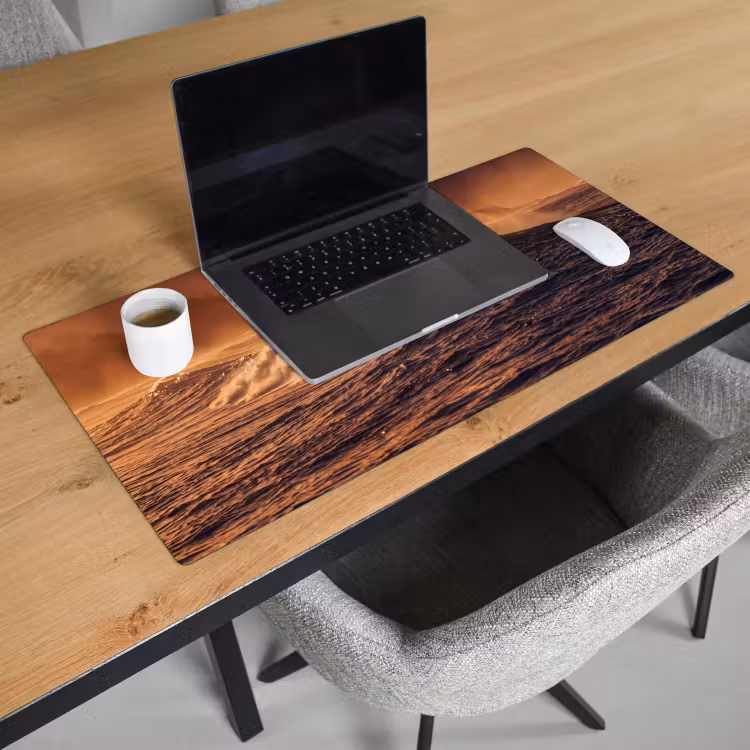 Bureau onderlegger - Surfer - Golf - Oceaan - Sport - Oranje — 3