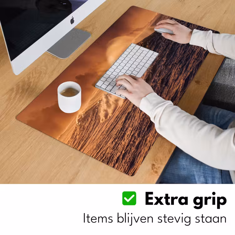 Bureau onderlegger - Surfer - Golf - Oceaan - Sport - Oranje — 6