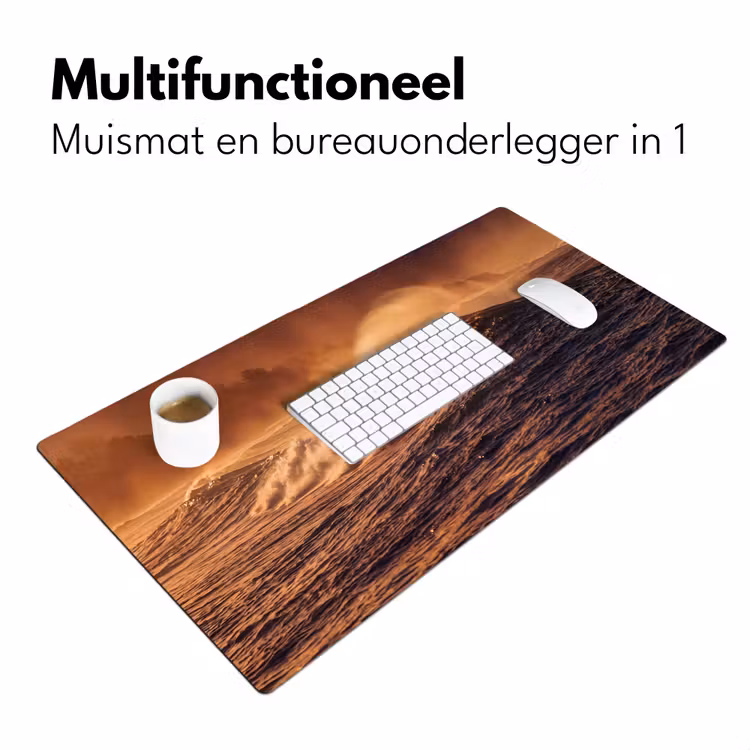 Bureau onderlegger - Surfer - Golf - Oceaan - Sport - Oranje — 7