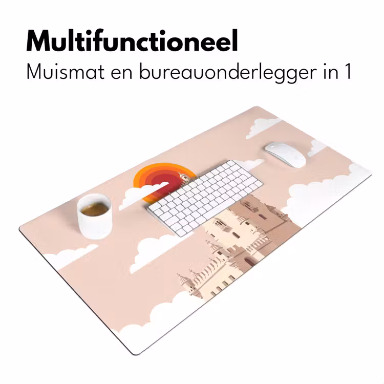 Bureau onderlegger - Toren - Rivier - Architectuur - Modern - Oranje — 7