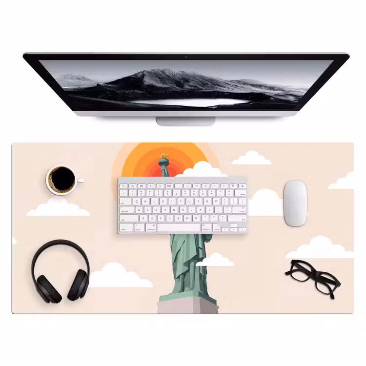 Bureau onderlegger - Vrijheidsbeeld - New York - Zon - Modern — 4