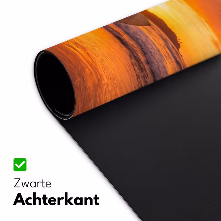 Bureau onderlegger - Vrouw - Surfplank - Strand - Zonsondergang - Oranje — 5