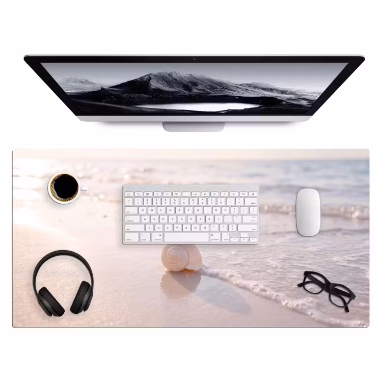 Bureau onderlegger - Zeeschelp - Strand - Zee - Natuur - Beige — 4