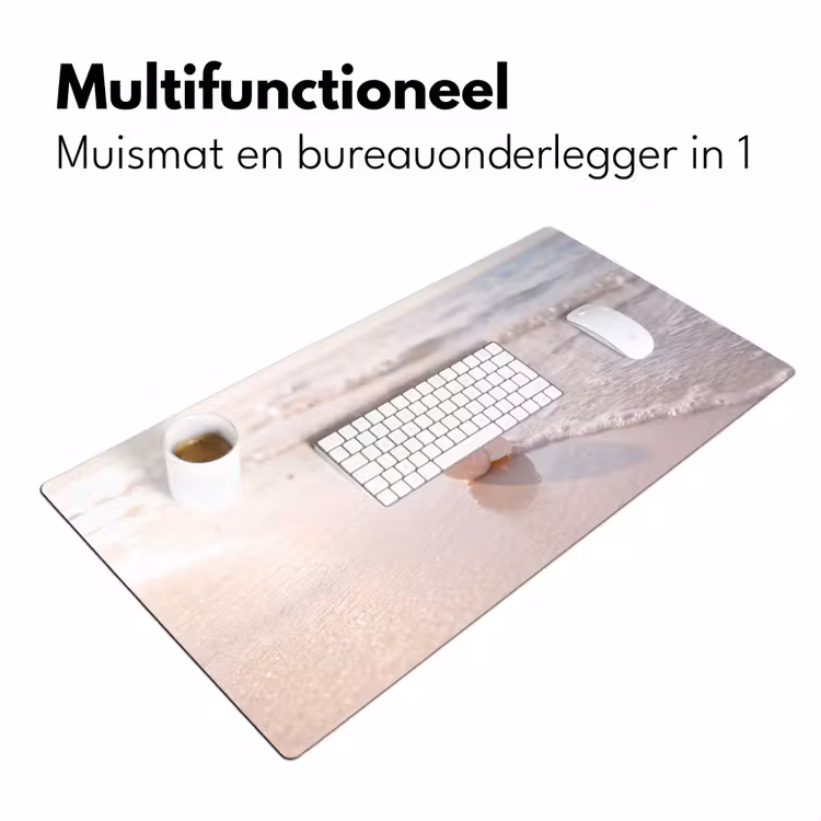Bureau onderlegger - Zeeschelp - Strand - Zee - Natuur - Beige — 7