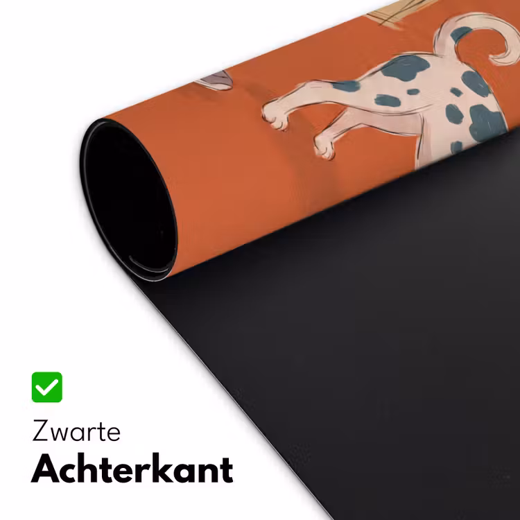 Bureau onderlegger - Persoon - Hond - Dieren - Illustratie - Modern — 5