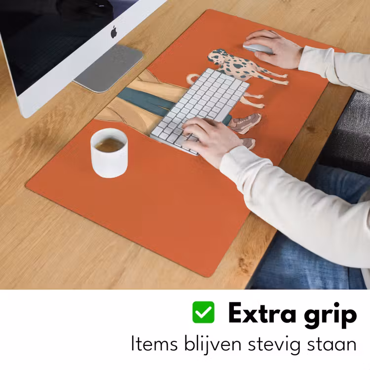 Bureau onderlegger - Persoon - Hond - Dieren - Illustratie - Modern — 6