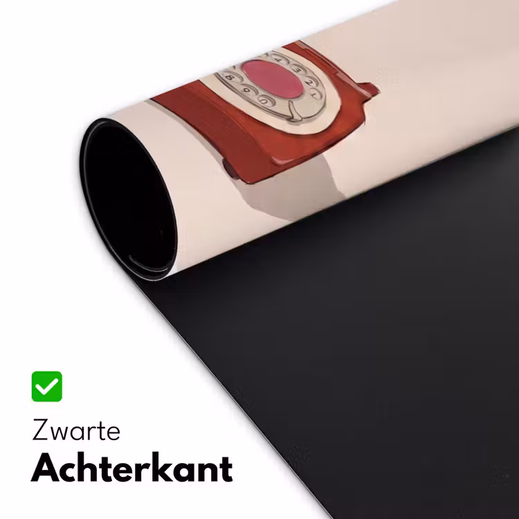 Bureau onderlegger - Telefoon - Hand - Vintage - Communicatie - Rood — 5