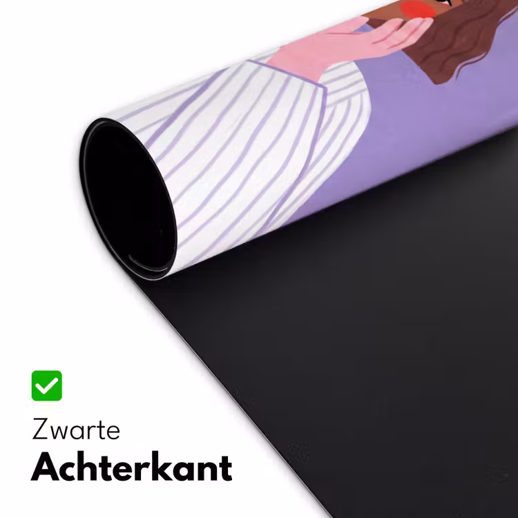 Bureau onderlegger - Vrouw - Gezicht - Mensen - Abstract - Kleurrijk — 5