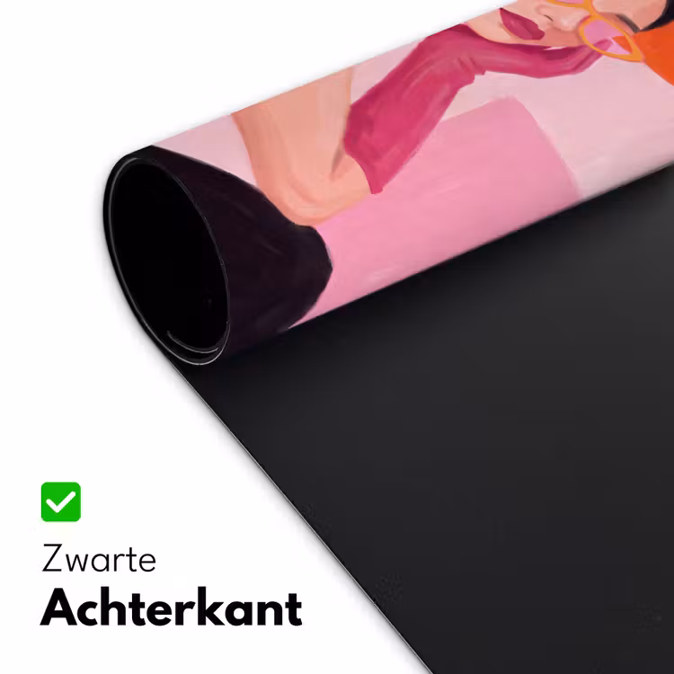 Bureau onderlegger - Vrouw - Hoed - Mode - Modern - Oranje — 5
