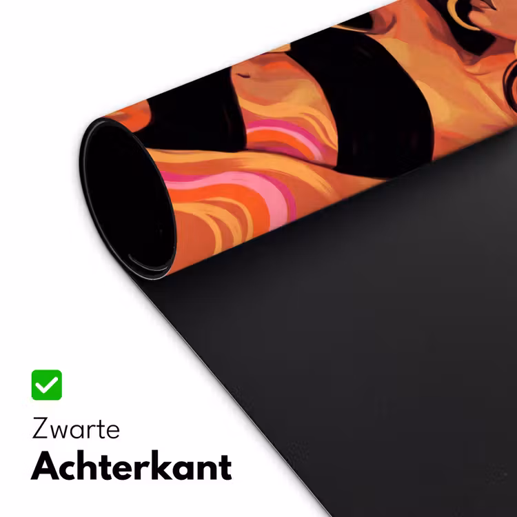 Bureau onderlegger - Vrouw - Portret - Abstract - Modern - Kleurrijk — 5
