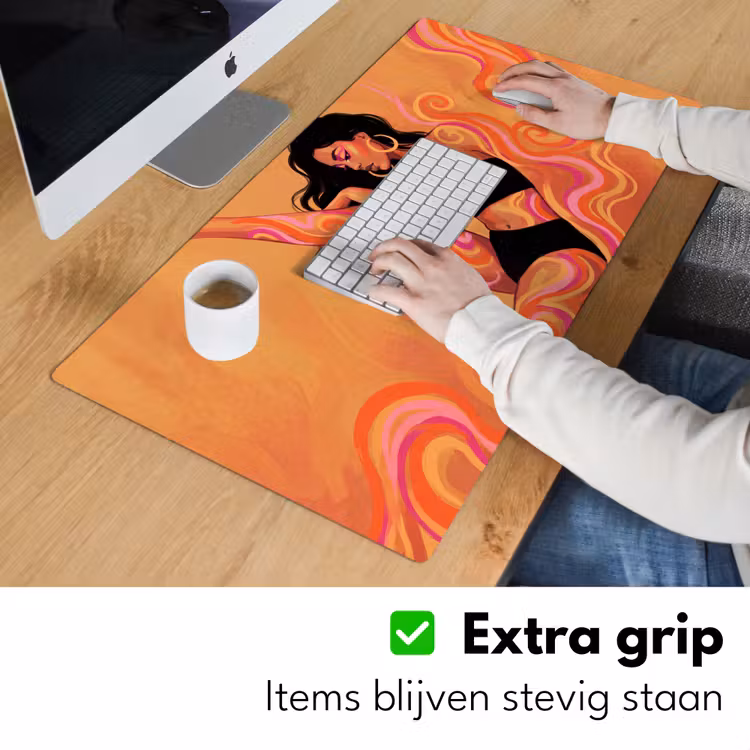 Bureau onderlegger - Vrouw - Portret - Abstract - Modern - Kleurrijk — 6