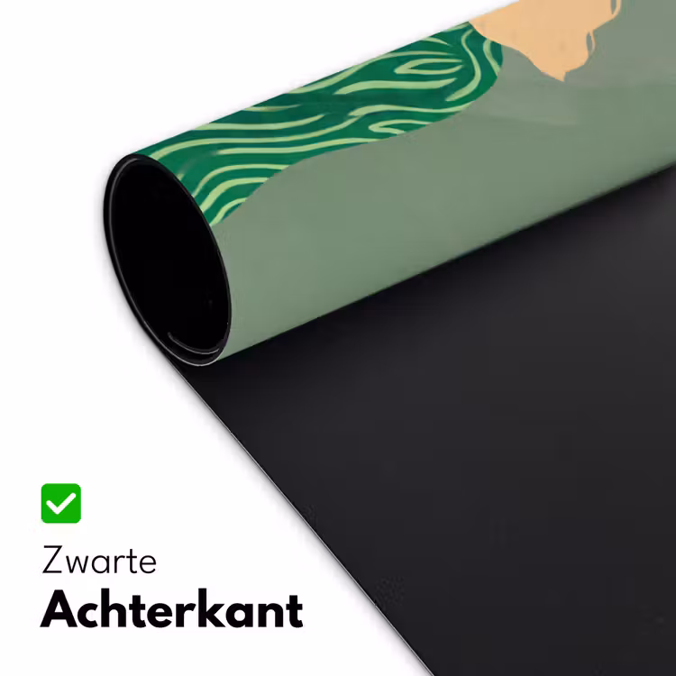 Bureau onderlegger - Vrouw - Portret - Illustratie - Modern - Groen — 5