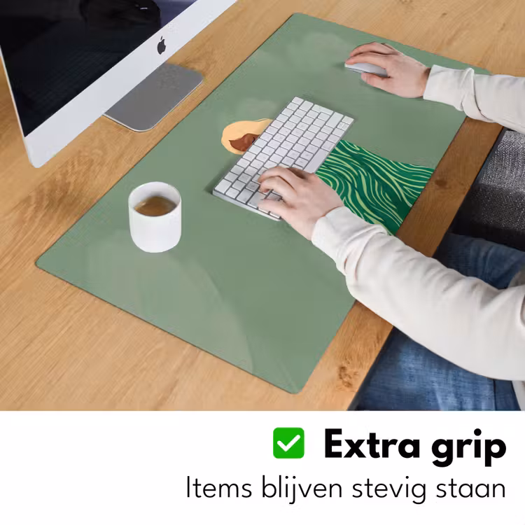 Bureau onderlegger - Vrouw - Portret - Illustratie - Modern - Groen — 6