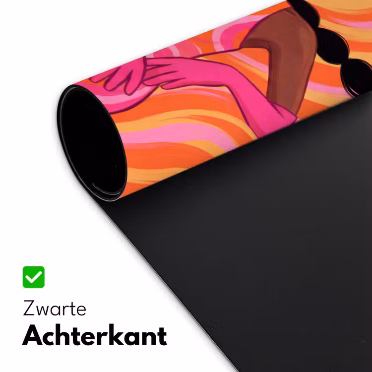 Bureau onderlegger - Vrouw - Portret - Kunst - Abstract - Roze — 5