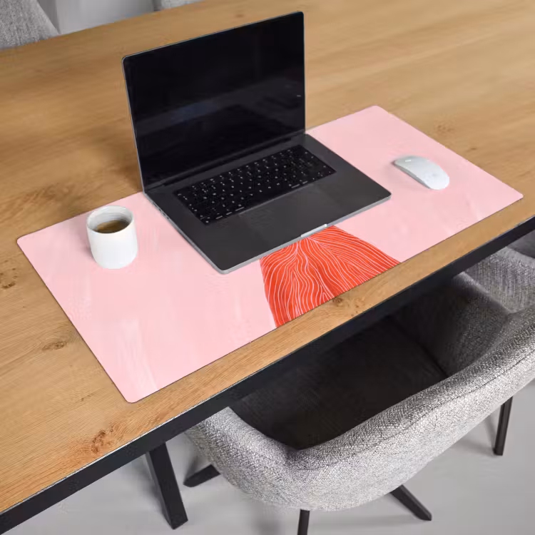 Bureau onderlegger - Vrouw - Portret - Modern - Kunst - Roze — 3