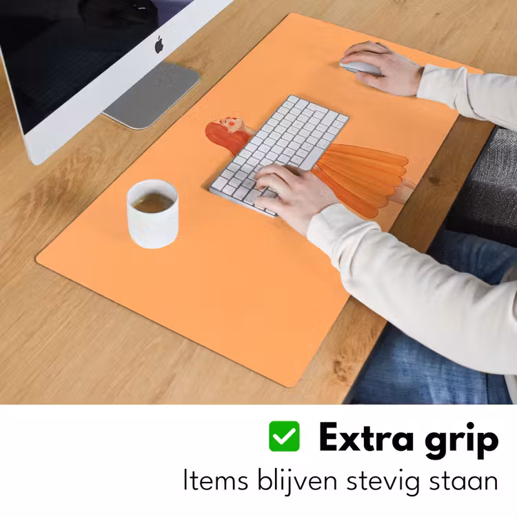 Bureau onderlegger - Vrouw - Profiel - Mensen - Modern - Oranje — 6