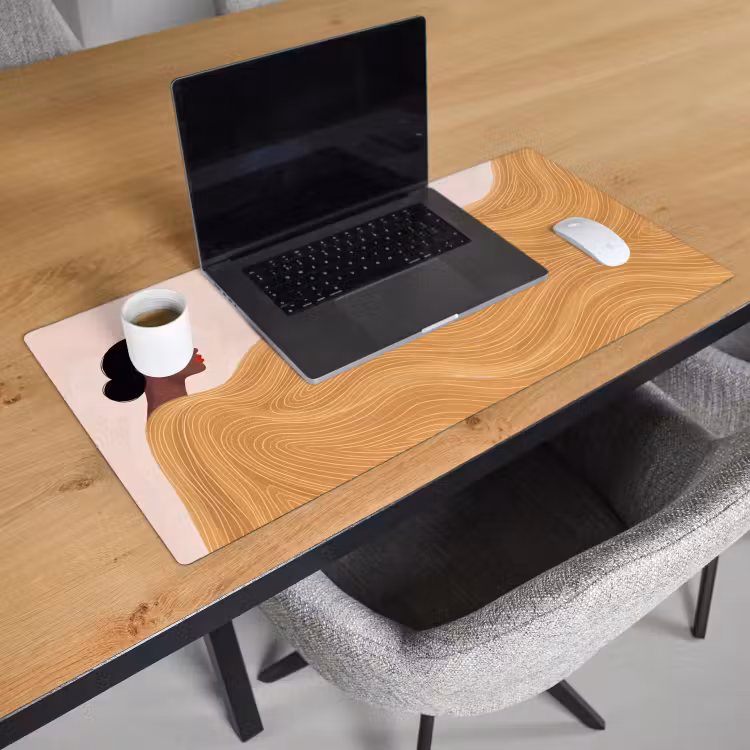 Bureau onderlegger - Vrouw - Profiel - Modern - Abstract - Kunst — 3