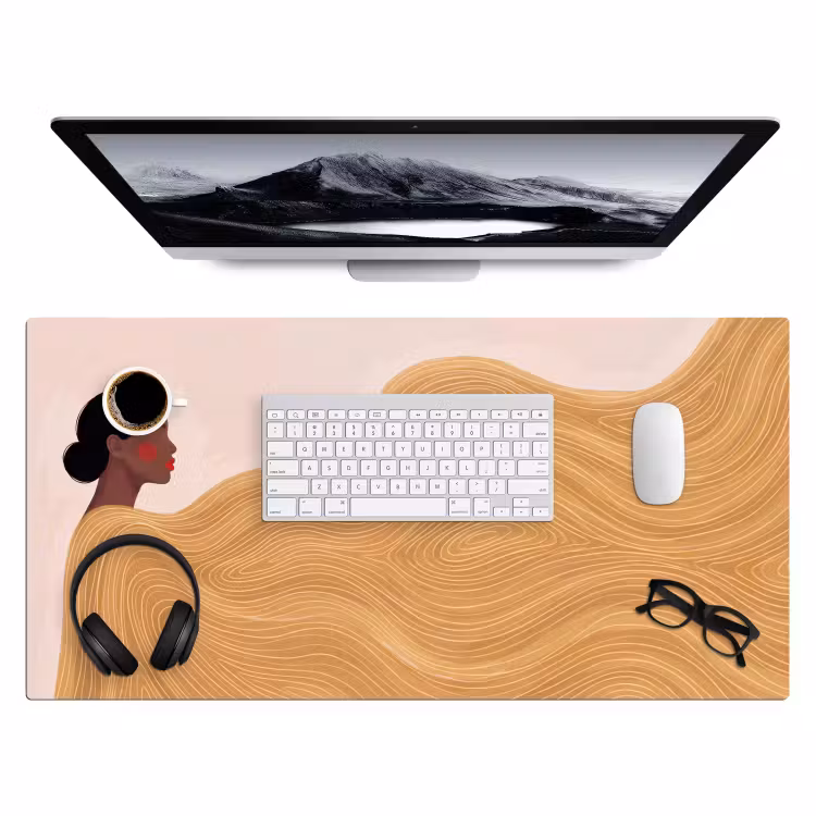 Bureau onderlegger - Vrouw - Profiel - Modern - Abstract - Kunst — 4