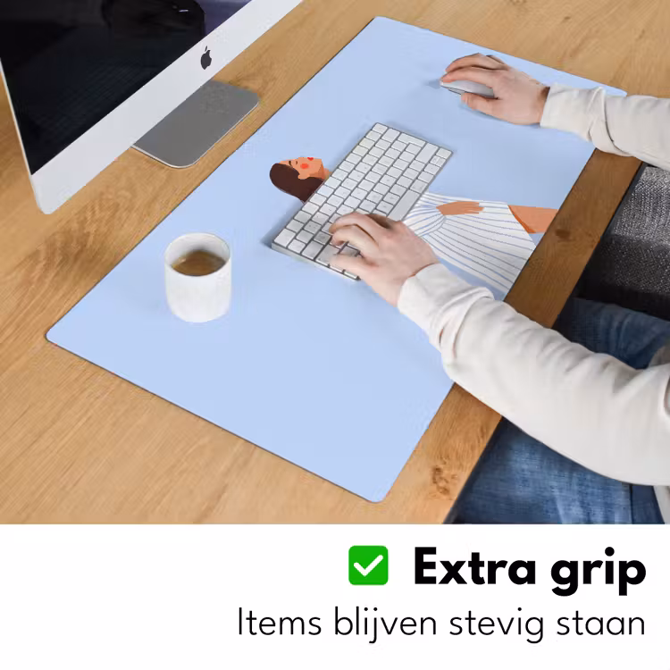 Bureau onderlegger - Vrouw - Profiel - Rust - Modern - Illustratie — 6