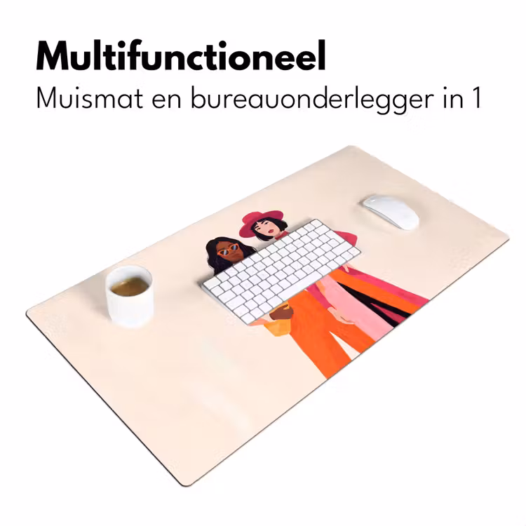 Bureau onderlegger - Vrouw - Twee - Mode - Abstract - Kleurrijk — 7