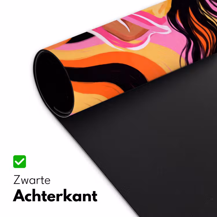 Bureau onderlegger - Vrouw - Zonnebril - Abstract - Kleurrijk — 5