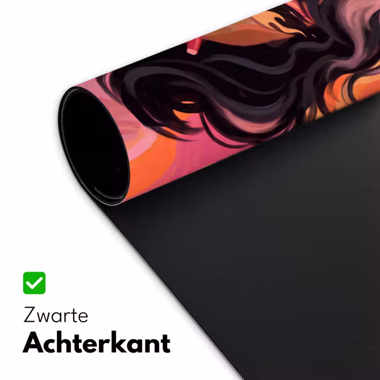 Bureau onderlegger - Vrouw - Zonnebril - Modern - Portret - Oranje — 5