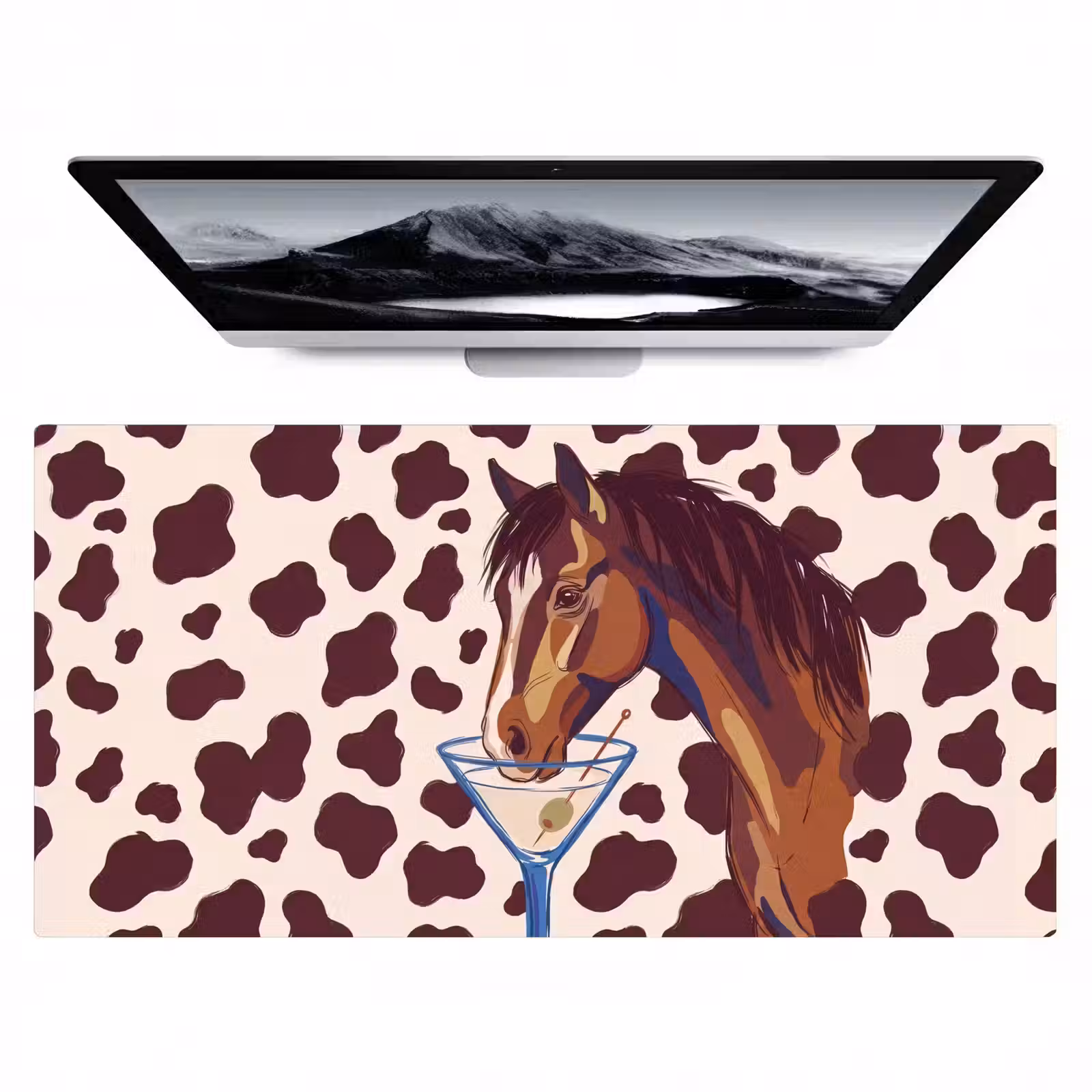 Bureau onderlegger - Paard - Martini - Dieren - Abstract - Bruin — 1