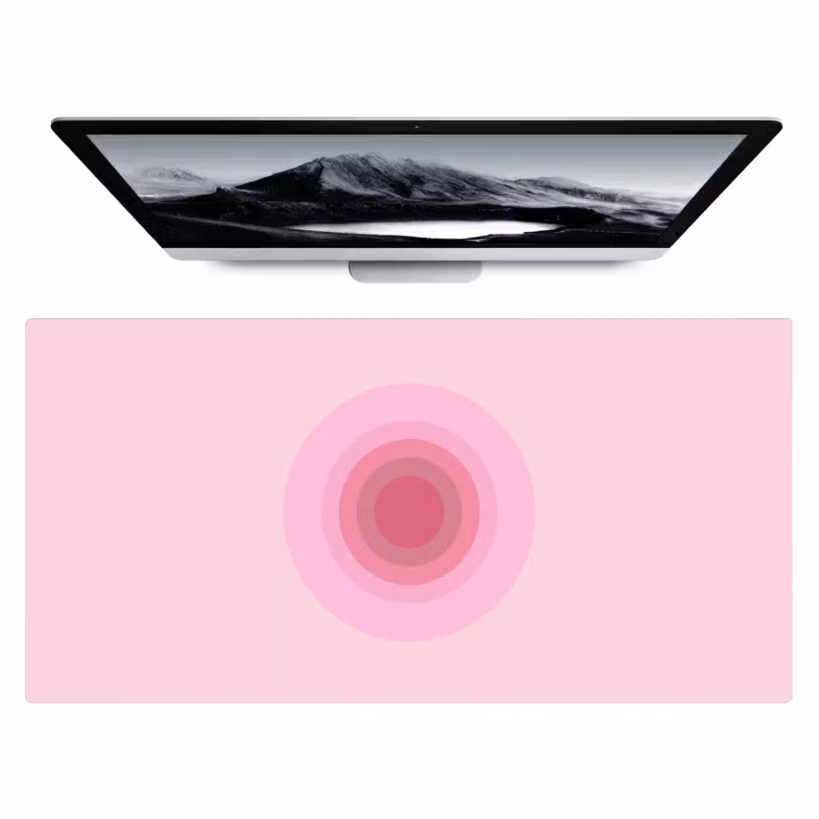 Bureau onderlegger - Patroon - Cirkels - Abstract - Roze - Modern — 1