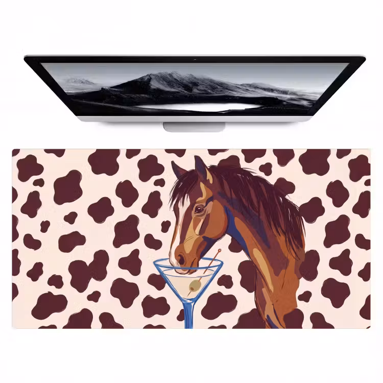 Bureau onderlegger - Paard - Martini - Dieren - Abstract - Bruin — 1