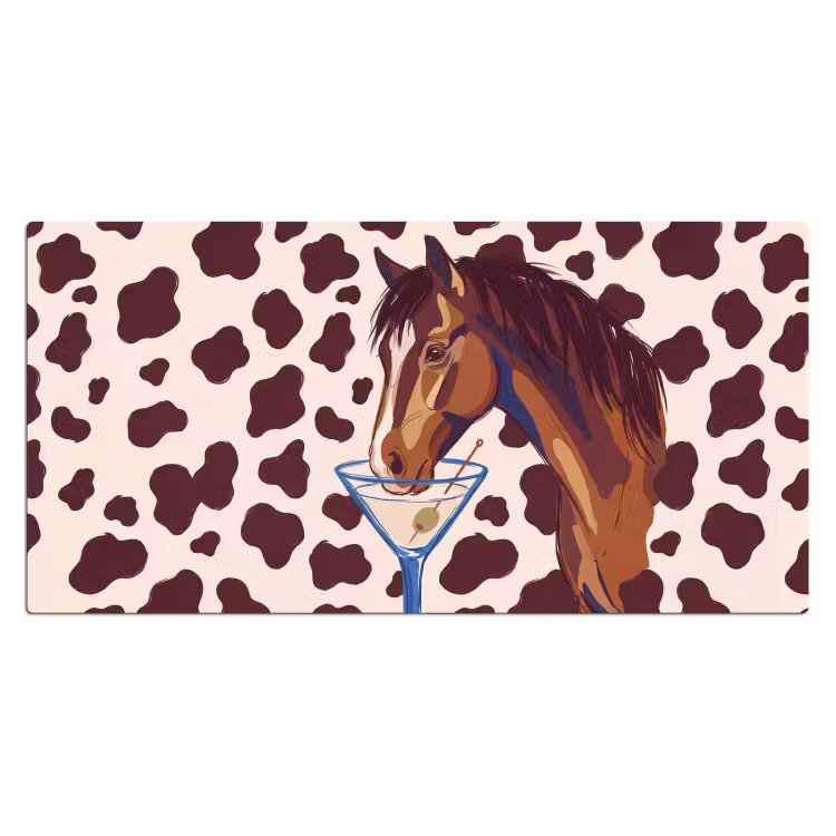 Bureau onderlegger - Paard - Martini - Dieren - Abstract - Bruin — 2