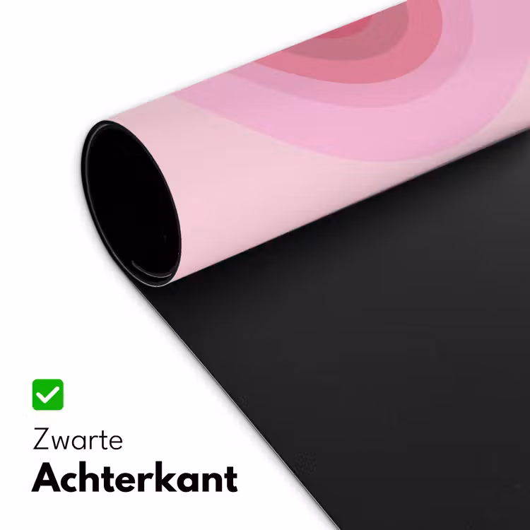 Bureau onderlegger - Patroon - Cirkels - Abstract - Roze - Modern — 5