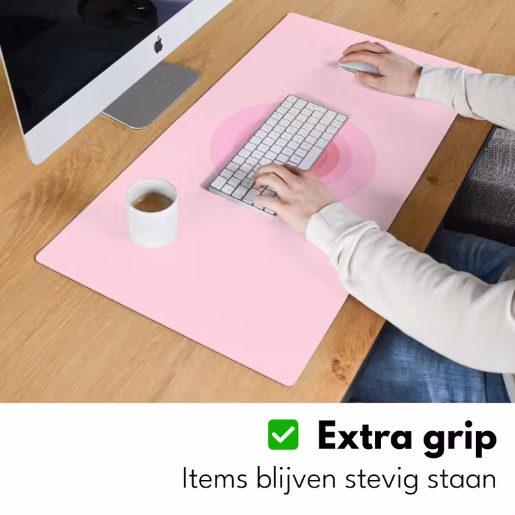 Bureau onderlegger - Patroon - Cirkels - Abstract - Roze - Modern — 6