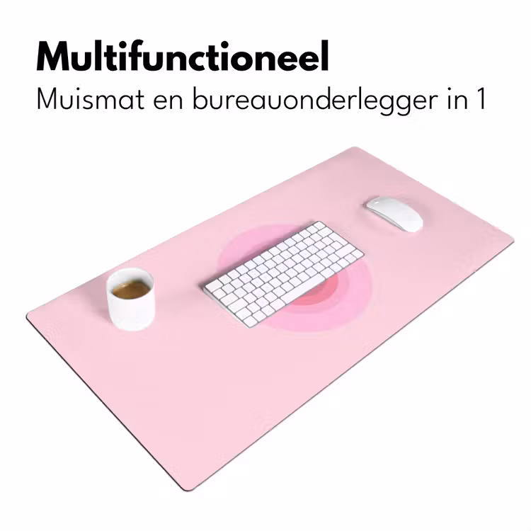 Bureau onderlegger - Patroon - Cirkels - Abstract - Roze - Modern — 7