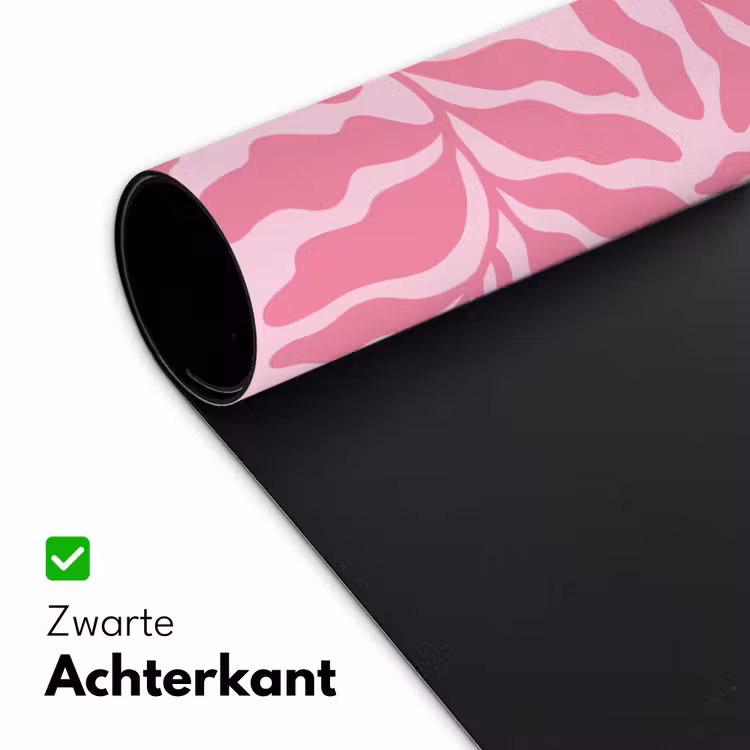 Bureau onderlegger - Planten - Organisch - Abstract - Modern - Roze — 5
