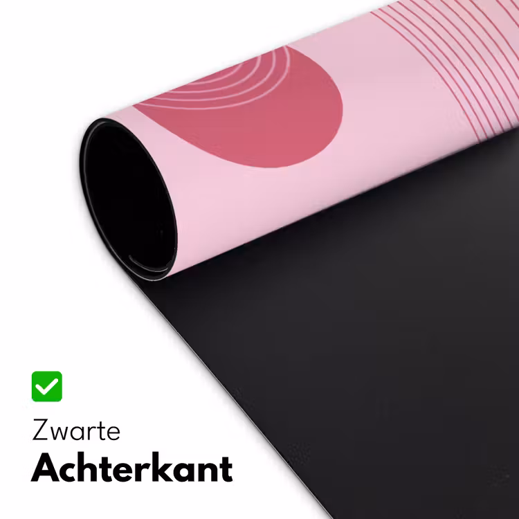 Bureau onderlegger - Vormen - Lijnen - Minimalistisch - Roze — 5
