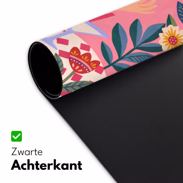 Bureau onderlegger - Vrouw - Cocktail - Bloemen - Modern - Roze — 5