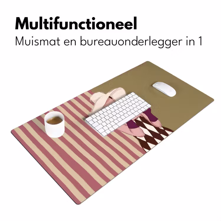 Bureau onderlegger - Vrouw - Hoed - Mode - Abstract - Kleurrijk — 7