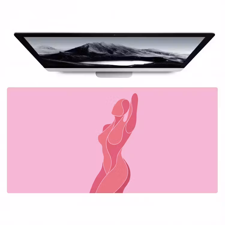 Bureau onderlegger - Vrouw - Lichaam - Abstract - Roze — 1