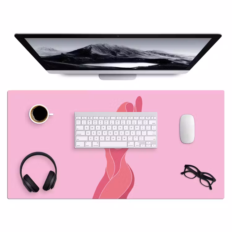 Bureau onderlegger - Vrouw - Lichaam - Abstract - Roze — 4