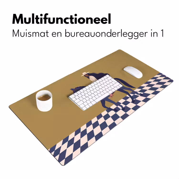 Bureau onderlegger - Vrouw - Paard - Rijden - Modern - Abstract — 7