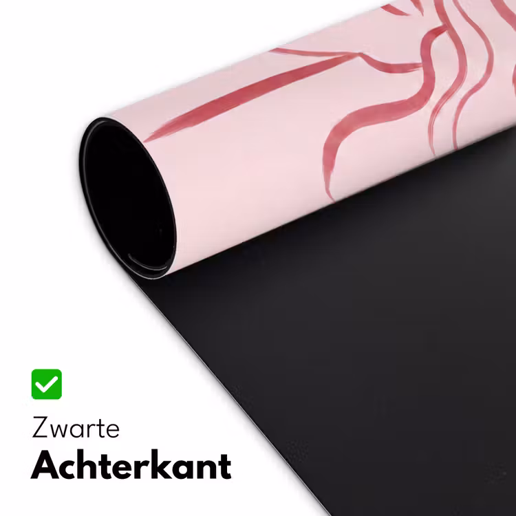 Bureau onderlegger - Vrouw - Portret - Abstract - Lijnkunst - Rood — 5