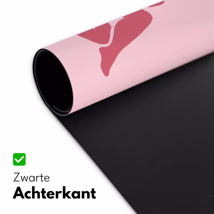 Bureau onderlegger - Vrouw - Silhouet - Abstract - Modern - Roze — 5