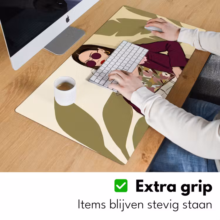 Bureau onderlegger - Vrouw - Wijn - Portret - Mode - Modern — 6