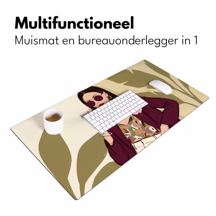 Bureau onderlegger - Vrouw - Wijn - Portret - Mode - Modern — 7