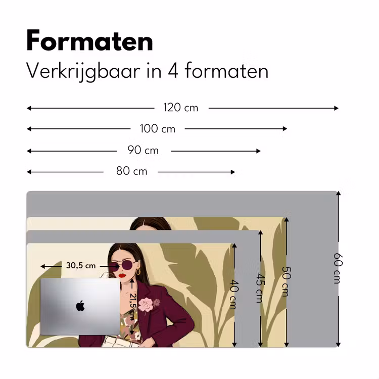 Bureau onderlegger - Vrouw - Wijn - Portret - Mode - Modern — 8