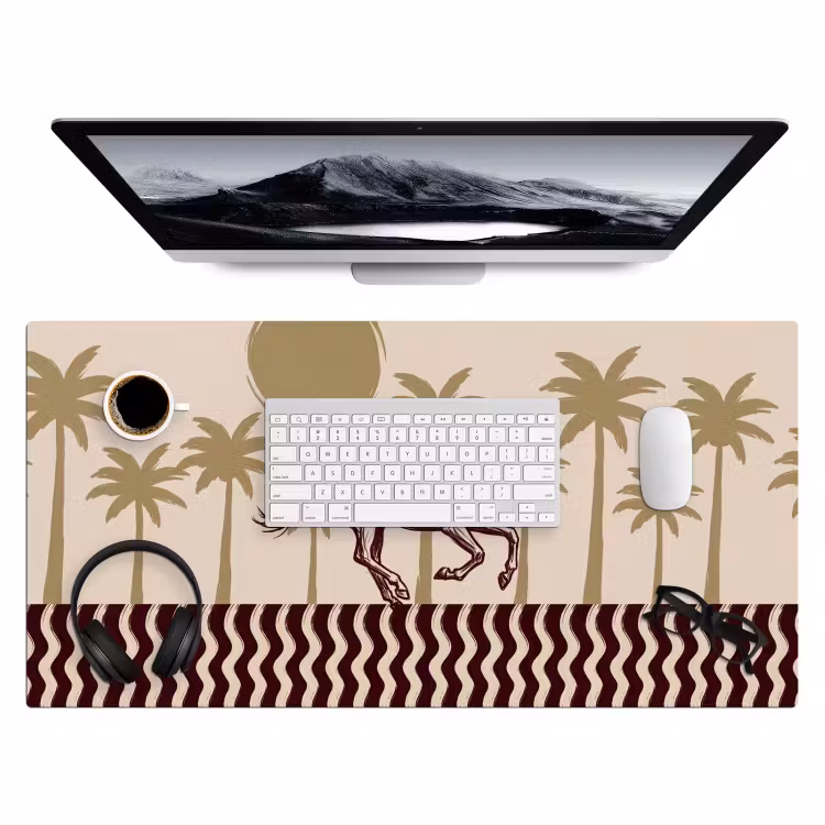 Bureau onderlegger - Paard - Galopperend - Woestijn - Illustratie — 4