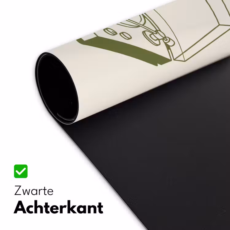 Bureau onderlegger - Platenspeler - Vinyl - Muziek - Minimalistisch - Groen — 5