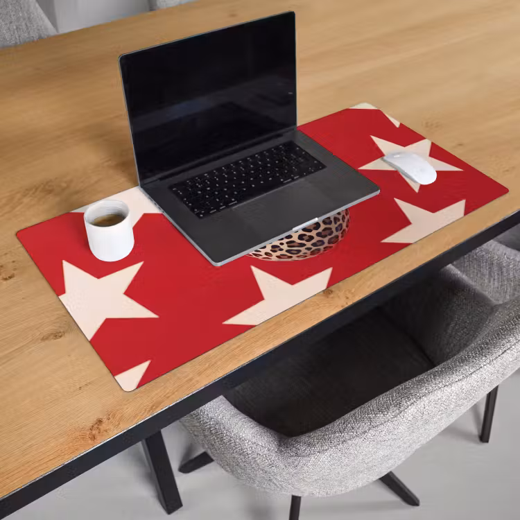 Bureau onderlegger - Spel - Dierenprint - Nummer 8 - Modern - Rood — 3