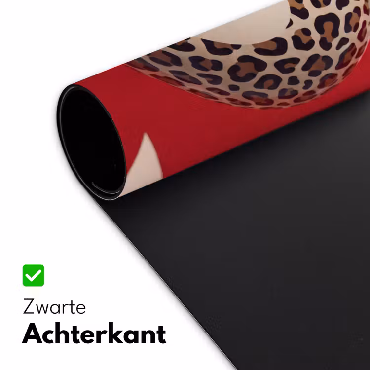 Bureau onderlegger - Spel - Dierenprint - Nummer 8 - Modern - Rood — 5
